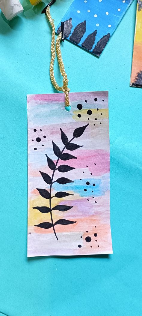 Holi Bookmark, Mandala Book Marks Easy, Radha Krishna Bookmarks, Mandala Art Bookmark With Quotes, Trippy Bookmarks, Bookmarks Diy, Diy Bookmark, Handmade Bookmarks Diy, Handmade Bookmarks