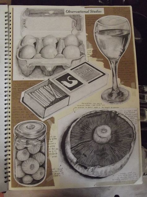 Observational Drawing Sketchbook, Textiles Book, Gcse Sketchbook, Sketchbook Ideas Inspiration, Photography Sketchbook, Sketchbook Layout, Journal D'art, Art Alevel, Gcse Art Sketchbook