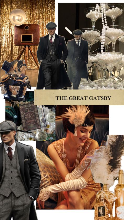 Harlem Nights Theme, Gatsby Birthday Party, Themed Halloween Party, Harlem Nights, Great Gatsby Theme, 20s Party, Roaring 20s Party, Gatsby Theme, Great Gatsby Party