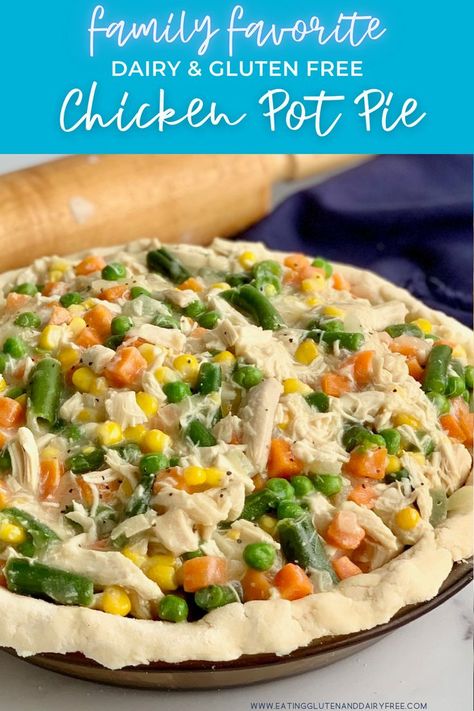 Dairy Free Chicken Pot Pie Filling, Chicken Pot Pie Recipe Dairy Free, Best Chicken Pot Pie Recipe, Gluten Free Pot Pie, Dairy Free Chicken Pot Pie, Instant Pot Chicken Pot Pie, The Best Chicken Pot Pie, Gluten Free Chicken Pot Pie, Best Chicken Pot Pie