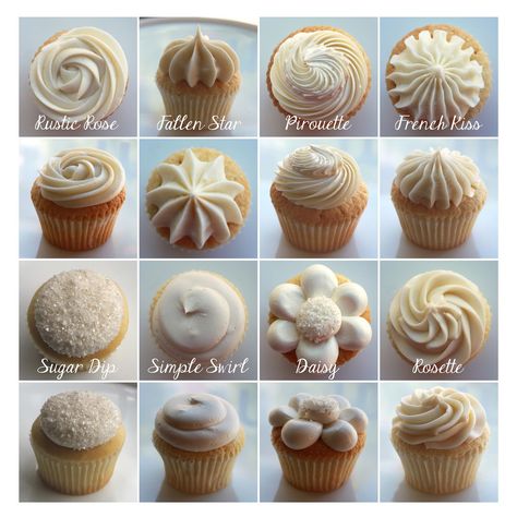 This video shows varies different ways of frosting cupcakes. We can use these to make our cupcakes look better and different from others. Frosting Styles, Types Of Cupcakes, Cupcakes With Frosting, Frosting Designs, Wedding Cake Frosting, Deco Cupcake, Icing Decorations, Frosting Techniques, Cupcake Decorating Tips