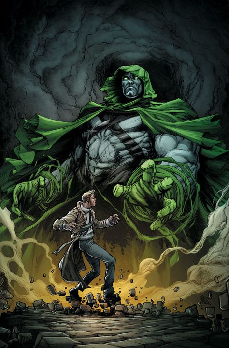 John Constantine vs The Spectre by Howard Porter #HowardPorter #JohnConstantine #Hellblazer #JusticeLeagueDark #TheTrenchcoatBrigade #TheSpectre #JimCorrigan #JSA #JusticeSociety #AllStarSquadron #SpiritofVengeance Art Dc Comics, Constantine Hellblazer, The Spectre, Justice League Dark, John Constantine, Univers Dc, Arte Dc Comics, Comic Manga, Two Fingers