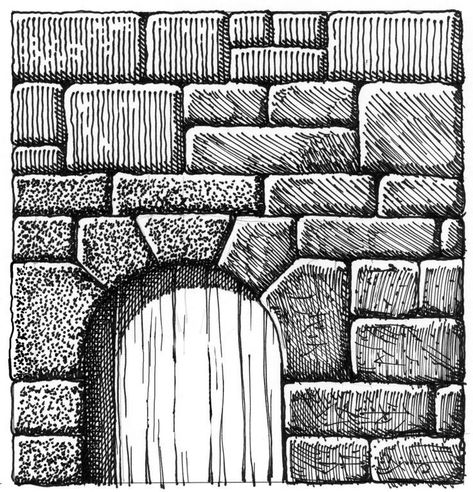 How To Draw Bricks, Ruins Drawing, Texture Drawings, Detailing Drawing, Ink Drawing Techniques, Fineliner Art, Ink Pen Art, Pen Art Work, Texture Drawing