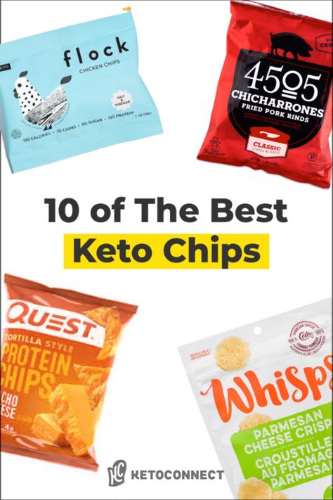 10 Best Keto Chip Options - Homemade and Store Bought - KetoConnect Keto Chips Store Bought, Healthy Chips From Store, Chip Alternative, Keto Nachos, Chip Ideas, Keto Dips, Radish Chips, Keto Chips, Parmesan Cheese Crisps