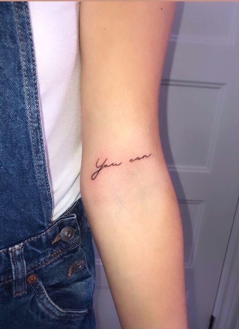 You can tattoo is a daily reminder that you can achieve anything you want in life. That even on your bad days you got this and you can do it. Love yourself 💙 You Can Do Anything Tattoo, I Can Do It Tattoo, I Can Do This Tattoo, Til You Cant Tattoo, You Can Do It Tattoo, Do It For You Tattoo, You Got This Tattoo, Achievement Tattoo, You Can Tattoo