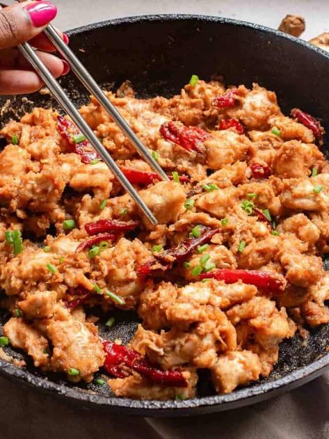 Spicy Peanut Butter Chicken | All Ways Delicious Peanut Butter Chicken Recipe, Spicy Peanut Butter, Peanut Butter Chicken, Air Fryer Recipes Appetizers, Peanut Butter Sauce, Butter Chicken Recipe, Spicy Peanuts, Savory Chicken, Easy Peanut Butter