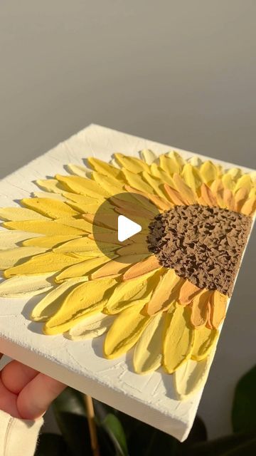 Grace Oliver | Mixed Media Artist | Coastal Artist on Instagram: "A super fun sunflower commission🌻🤍  I loved working on this different commission! If you have any ideas for 2024, my commissions are open!✨  #texturedartist #neutralartwork #neutralarts #art #originalartwork #contemporaryart #wallcanvasart #canvasarts #abstractcanvasart #canvasart #artforyourhome #arttexture #textureartwork #artisticprocess #textureartist #mixedmediaartist #plasterart #plasterartwork #texturepaste #coastaldecor #sunflower #sunflowerart #sunflowers🌻 #sunflowerartwork #flowerart #flowerartwork #flowertexture" Textured Sunflower Art, Sunflower Texture Art, Sunflower Artwork, Neutral Artwork, Sunflower Wall Art, Flower Texture, Texture Paste, Textured Canvas Art, Plaster Art