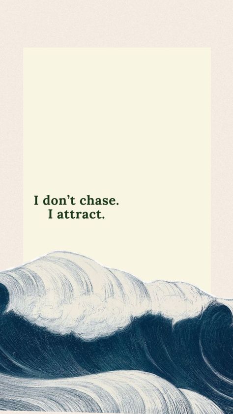 I don’t chase i attract Chase Attract, Manifesting Vision Board, I Attract, Dream Vision Board, Affirmation Quotes, Phone Cover, Mood Boards, Vision Board, Affirmations