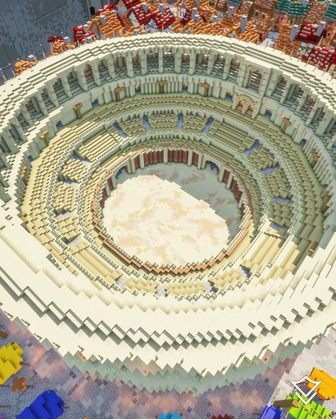 THE COLISEUM! Orario 2.0's coliseum is a full recreation of this iconic venue from the anime #danmachi. What do you think of the final result? 👇 —— Follow: @varunallc Follow: @varunallc Follow: @varunallc —— Map by: Varuna Studios —— © Copyright VarunaLLC. —— #minecraft #minecraftbuilds #minecrafter #minecrafters #minecraftpc #minecraftbuild #minecraftpc #minecraftdaily #minecraftxbox #minecraftpe #minecraftpocketedition #minecraftmemes #mcpe #minecraftserver #minecrafts #minecrafttutori... Colloseum Minecraft, Minecraft Gladiator Arena, Minecraft Underwater City, Minecraft Colloseum Build, Minecraft Colloseum, Minecraft Colosseum, Minecraft Pvp Arena, Olympus Minecraft, Minecraft Desert Builds