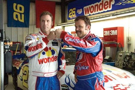 13 Fast Facts About 'Talladega Nights: The Ballad of Ricky Bobby' | Mental Floss Shake And Bake, Talladega Nights, Black And Gold Aesthetic, Ricky Bobby, Wake And Bake, Lifetime Movies, Will Ferrell, Fast Facts, Halloween Inspo