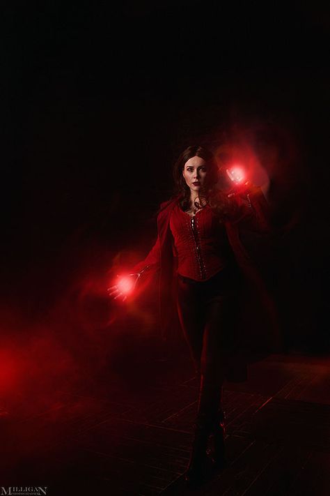 Scarlet Witch by MilliganVick on DeviantArt Megan Fox Photoshoot, Witch Photoshoot, Scarlet Witch Cosplay, Witch Wallpaper, Witch Cosplay, Elizabeth Olsen Scarlet Witch, Scarlet Witch Marvel, Scarlett Witch, Age Of Ultron