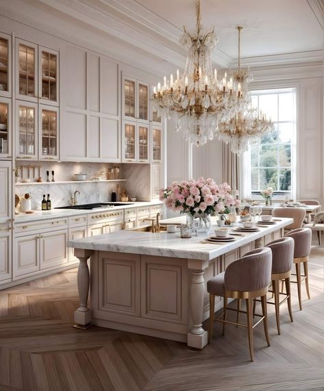 Kitchen Dining Room Combo, Elegant Kitchen Design, Classy Kitchen, Dream Kitchens Design, Kitchen Design Trends, Elegant Kitchens, Classic Kitchens, Kitchen Inspiration Design, Kitchen Design Ideas