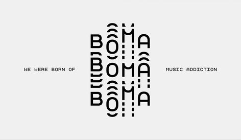 New Logo and Identity for BOMA by Papanapa  #fashionphotographer #fashionphotography #trendy #womensfashion #fashiondesigner #couture #trends #fashionindustry #mua #makeupforever Liz Phair, Sound Logo, Logos Photography, Kevin Parker, Music Logo Design, Jenny Lewis, Vampire Weekend, Logo And Identity, Identity Design Logo