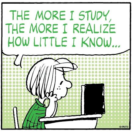 The more I study, the more I realize how little I know. Snoopy School, Woodstock Snoopy, Phd Life, Charles Spurgeon, Snoopy Love, Charlie Brown Peanuts, Work Hard Play Hard, Charlie Brown And Snoopy, Peanuts Gang