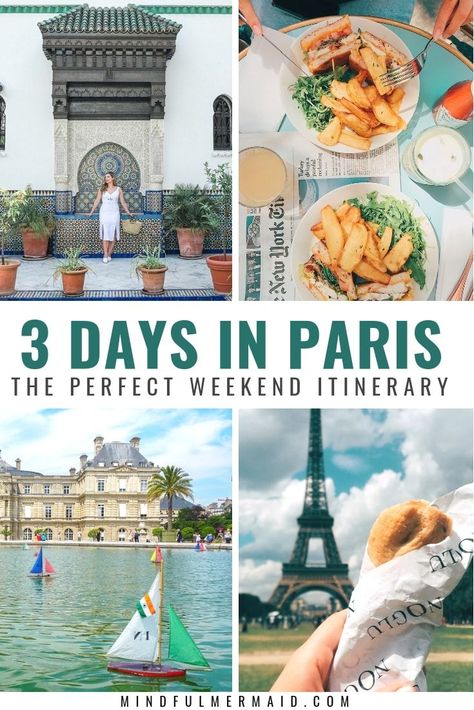 Plan the Perfect Weekend in Paris With This Itinerary - The Mindful Mermaid Travel Restaurant, Weekend In Paris, Packing Travel, Travel Flight, France Itinerary, Flight Travel, Paris Itinerary, Paris Travel Tips, Paris France Travel