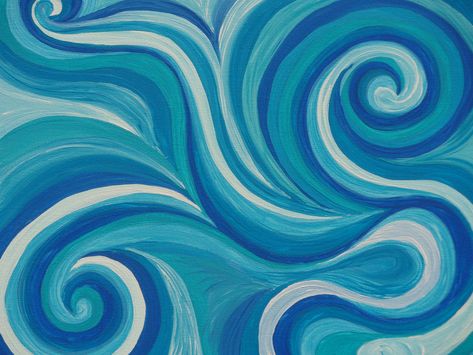 swirls | Michelle Anderson Art Swirls Painting, Water Swirl, Surfer Art, Waves Abstract, Colors Inspiration, Water Abstract, Abstract Ocean, Wave Art, Paintings Art Prints