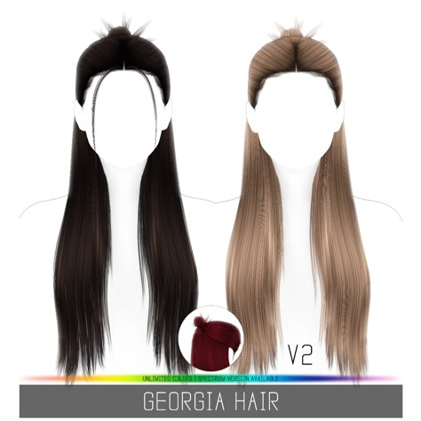 Simpliciaty's Georgia Hair - The Sims 4 Create a Sim - CurseForge Sims 4 Half Up Hair, Half Up Half Down Sims 4 Cc, Simplicity Sims 4 Hair, Simplicity Hair Sims 4, Sims 4 Simplicity Hair, Sims 4 Cc Hair Half Up Half Down, Simpliciaty Sims 4 Cc Hair, Sims 4 Simpliciaty Cc, Curseforge Sims 4 Cc