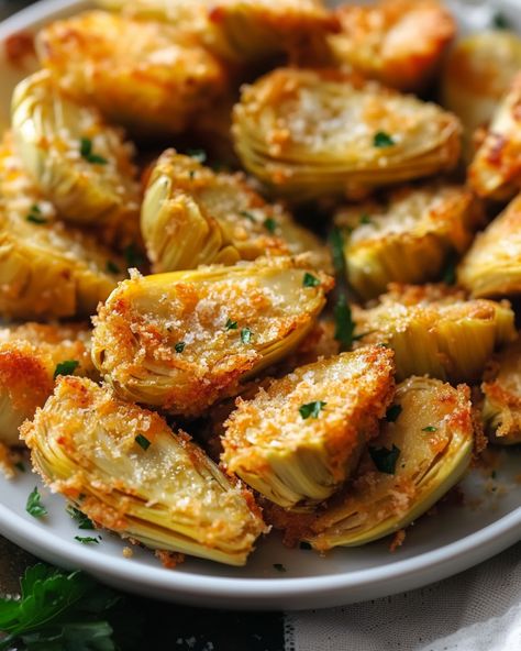 article Canned Artichoke Heart Recipes, Parmesan Artichoke, Artichoke Bites, Artichoke Appetizer, Artichoke Heart Recipes, Baked Artichoke, Cheesy Appetizer, Artichoke Recipes, Thanksgiving Appetizers