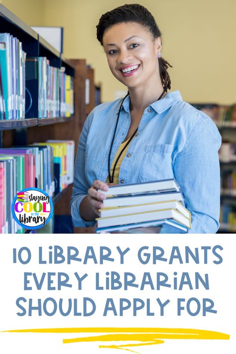 Applying for library grants is a great way to leverage your library and get more resources. Check out these 10 library grant suggestions! Elementary Library Set Up Ideas, 3rd Grade Library Lessons, Library Grant Ideas, School Library Grants, School Library Must Haves, Library Teacher Ideas, School Library Decorating Ideas Elementary, School Library Organization Elementary, Junior High Library Ideas