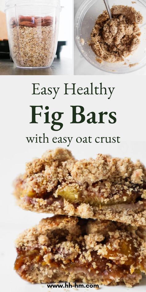 Use up the fresh figs you've got by making these tasty flourless healthy fig bars with oats, they're a great nutritious dessert idea! 4 Ingredient Oat Bars, Recipes With Figs Healthy, Baking With Figs, Fresh Fig Desserts, Recipes For Figs, Recipe With Figs, Recipe With Fresh Figs, What To Do With Fresh Figs, Recipes With Fresh Figs