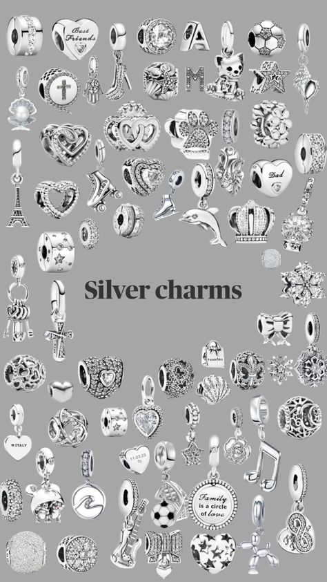 #fyppppp #pandora #silver #charms #pandocharms #prt #tiktok #money Tiktok Money, Pandora Bracelet Charms Ideas, Silver Pandora Charms, Pandora Bracelet Designs, Pandora Armband, Pandora Jewelry Charms, Girly Accessories, Pandora Bracelet Charms, Diy Crafts To Do