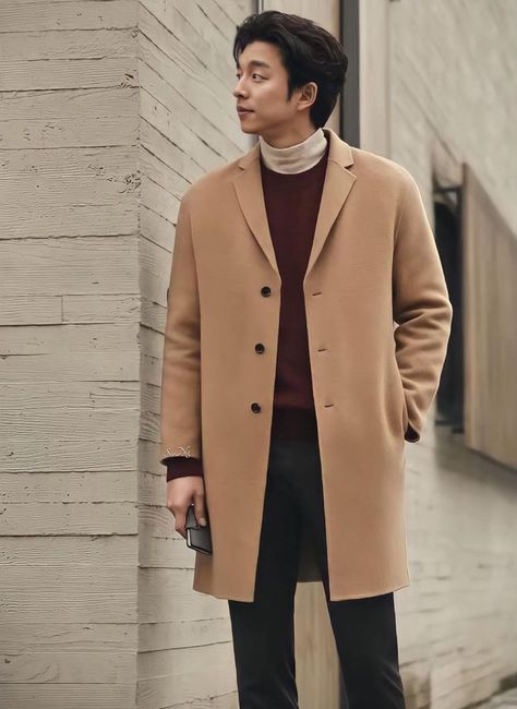 Japan Outfit Ideas Spring Men, K Drama Men Fashion, Japan Ootd Winter Men, Japan Winter Men Outfit, Korean Men Winter Fashion, Korean Autumn Outfit Men, Korean Fashion Men Winter, Winter Outfits Men Korean, Outfit Ideas Korean Winter