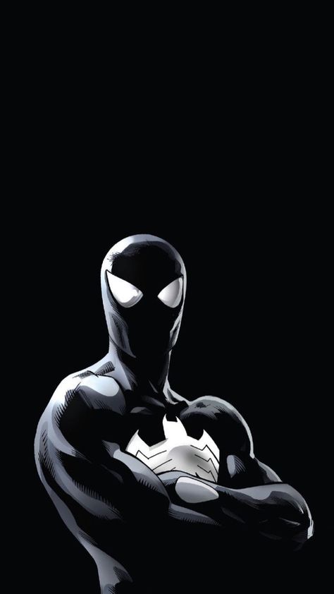 Black Symbiote Spiderman Wallpaper, Symbiote Spider Man Wallpaper, Symbiote Spiderman Wallpapers, Black Spiderman Wallpaper, Wallpaper Spider Man, Spiderman Black Cat, Spiderman Comic Art, Symbiote Spiderman, Venom Comics