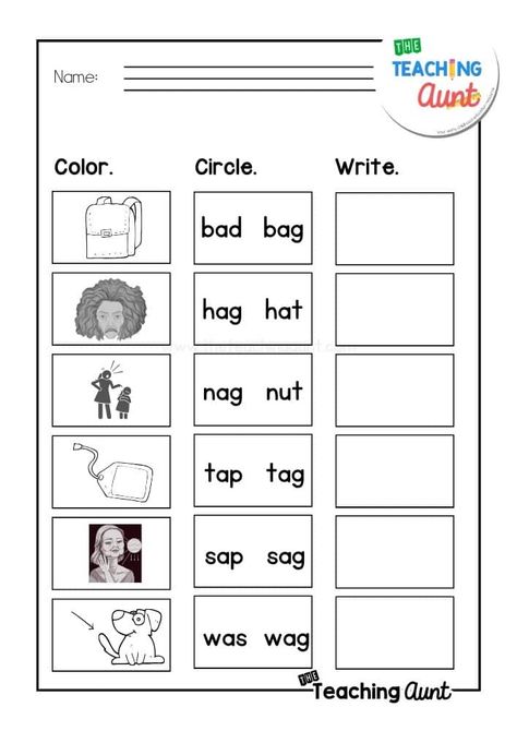 Ag Cvc Words Worksheets, Ag Family Words Worksheet, Ag Words Worksheets, Ag Worksheets, Ag Word Family, Consonant Words, Family Worksheets, Phonics Reading Passages, Unscramble Words