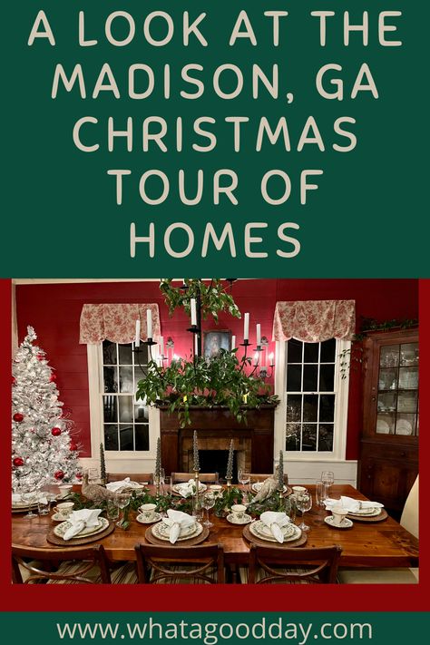 Home Tours Traditional, Madison Georgia, Georgia Christmas, Georgia History, Christmas House Tour, Colonial Christmas, Christmas Tours, Ultimate Christmas, The Madison