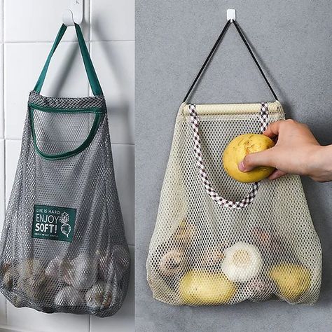 Potato Storage, Vegetable Bag, Mesh Beach Bags, Fruit And Vegetable Storage, Vegetable Storage, Produce Bags, Gmc Trucks, Hanging Bag, Hanging Storage