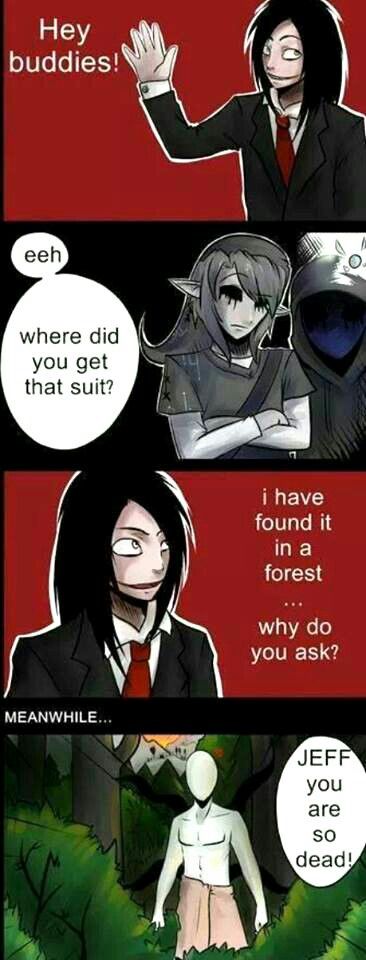 BwAHAHA slender man lol and Jeff ha The Puppeteer Creepypasta, Scary Creepypasta, Creepy Pasta Family, Creepypasta Funny, Eyeless Jack, Creepypasta Cute, Slender Man, Laughing Jack, Creepypasta Characters