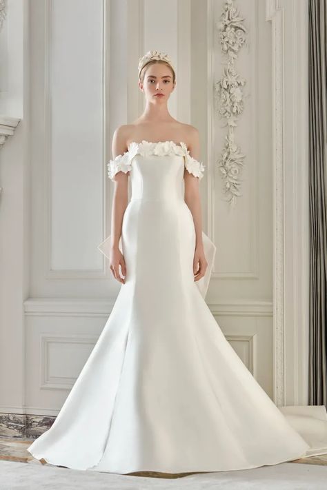 Silk wedding dress simple