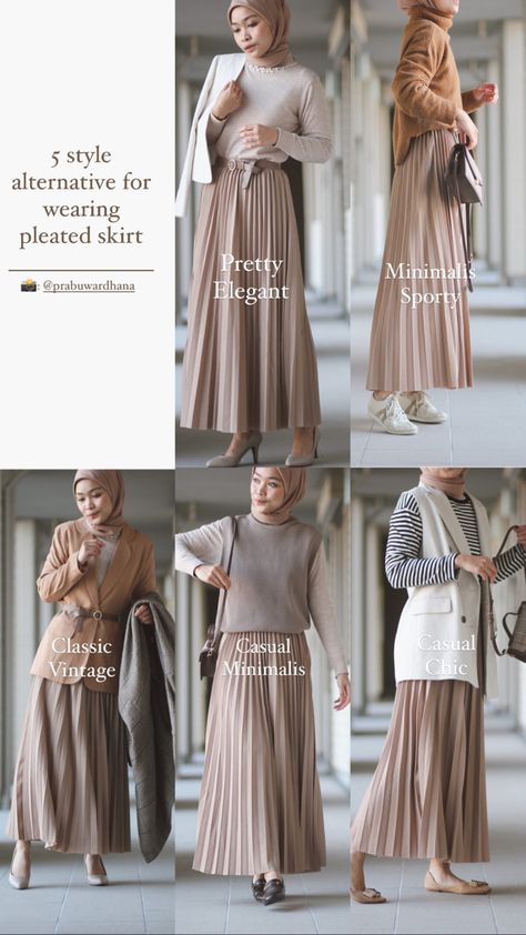 Skirt Ideas Outfit Hijab, How To Style Pleated Skirt Hijab, Long Pleated Skirt Winter Outfit, Hijabi Pleated Skirt Outfit, Hijab Skirts Outfit, Cardigan With Pleated Skirt, Skirt Pleated Outfits Hijab, Skirt Outfit For Hijab, Hijabi Skirt Outfits Winter