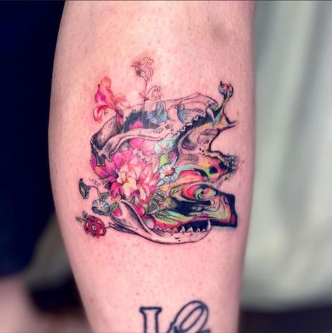 Annihilation Jeff Vandermeer Inspired Tattoo by blvedove https://www.instagram.com/p/CSFKDPGp9q0/?igshid=YmMyMTA2M2Y= Annihilation Tattoo, Amityville Horror Tattoo, Long Furby Tattoo, Weird Fishes Tattoo, Watercolour Jellyfish Tattoo, Jeff Vandermeer, Silly Doodles, Tattoo Style, Tattoos And Piercings