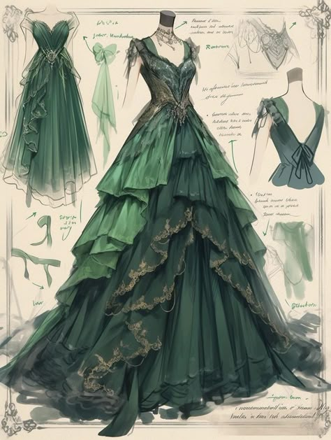 Dreamy Gowns, Fairy Tale Wedding Dress, Old Fashion Dresses, Fashion Drawing Dresses, Fantasy Dresses, Fashion Illustration Dresses, Dress Design Sketches, Dress Sketches, Dress Drawing