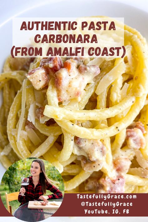 Food Network Carbonara, Italian Spaghetti Carbonara, Traditional Pasta Carbonara Recipe, Italian Chicken Carbonara, The Best Carbonara Recipe, Best Chicken Carbonara, Authentic Pasta Carbonara Recipe, Homemade Pasta Carbonara, Pasta Al Carbonara