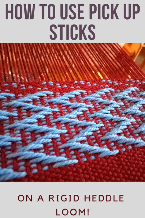 Rigid Heddle Pick Up Stick Patterns, Pick Up Stick Weaving Patterns, Rigid Heddle Weaving Projects Pattern, Loom Weave Patterns, Simple Weaving Patterns, Rigid Heddle Weaving Projects Ideas, Ridged Heddle Weaving Projects, Weaving Rigid Heddle Loom, Rigid Heddle Loom Weaving Patterns