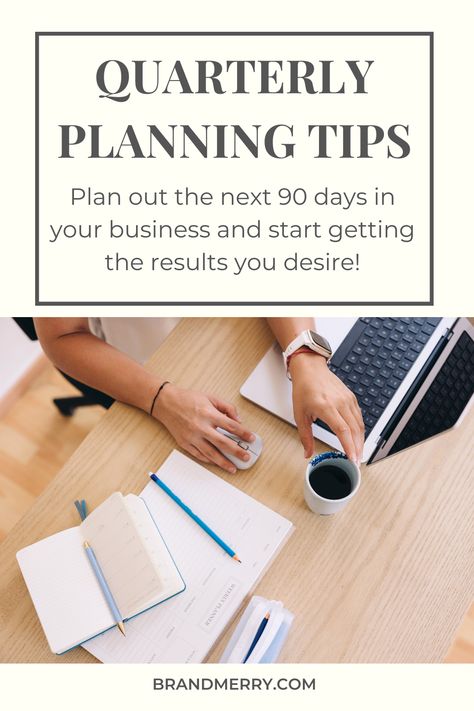 Just started a business? Plan your best quarter yet as an entrepreneur with my expert planning tips! Learn how to set clear goals, prioritize tasks, and optimize your strategies for maximum impact. From effective time management tips to planning out 90 days of content, this guide has it all! Click now for the ultimate quarterly planning guide and have your best quarter yet! #entrepreneurs #quarterlyplanning #businesssuccess #goalsetting Quarterly Planning, Coach Branding, Tips For Entrepreneurs, Entrepreneur Branding, Effective Time Management, Branding Coach, Smart Goals, Building A Business, Planning Guide