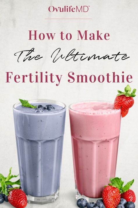 Healthy Body Foods, Essen, Drinks To Boost Fertility, Maca Smoothie Recipes Fertility, Progesterone Boosting Smoothie, Smoothie For Fertility, Ttc Smoothie Recipes, Fertility Boosting Recipes, Fertility Smoothie For Men