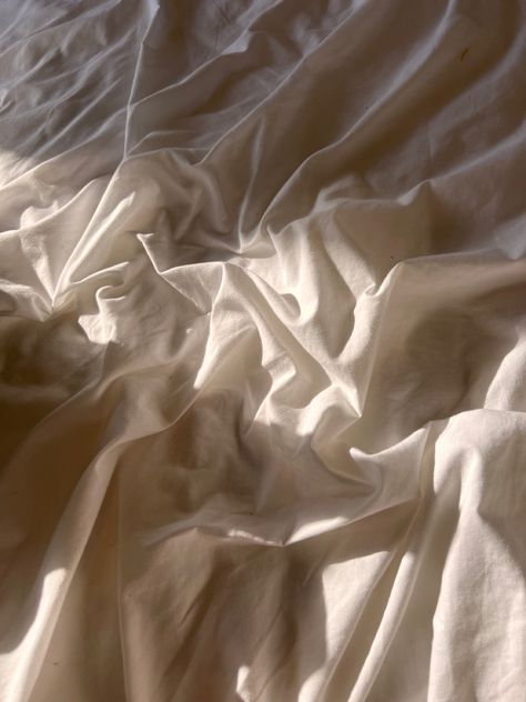 #bed #bedsheet #morning #light Bedsheet Wallpaper, Nostalgia Photography, Unmade Bed, Bed Aesthetic, Messy Bed, White Bed Sheets, Winter Campaign, Sun Shadow, Fabric Photography