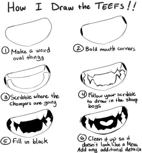 Teeth!! #drawing Mouth Practice Drawing, Drawing Refrences Teeth, Fanged Teeth Drawing, Mouth Drawing Tutorial Step By Step, How To Draw Sharp Teeth Smile, How To Draw Teeth Step By Step, Beach Poses Art Reference, Mouth And Teeth Drawing, Pointy Teeth Drawing