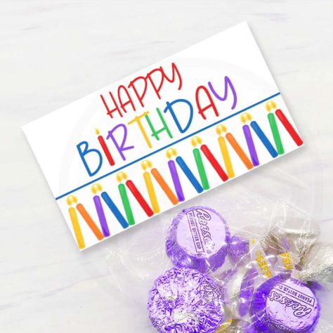 printable birthday treat bag toppers instant download Happy Birthday Cookie, Favor Bag Toppers, Creative Items, Happy Birthday Printable, Candy Cookie, Birthday Bag, Cookie Favors, Cookie Bags, Bag Topper