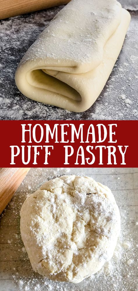 Dough Enhancer Recipe, Puff Pastry From Scratch Recipes, Homemade Turnover Dough, Recipe For Puff Pastry Dough, Pastry Puffs Recipe, Homemade Danish Pastry Dough, Puff Pastry How To Make, Dough For Pies, Quick Pastry Dough