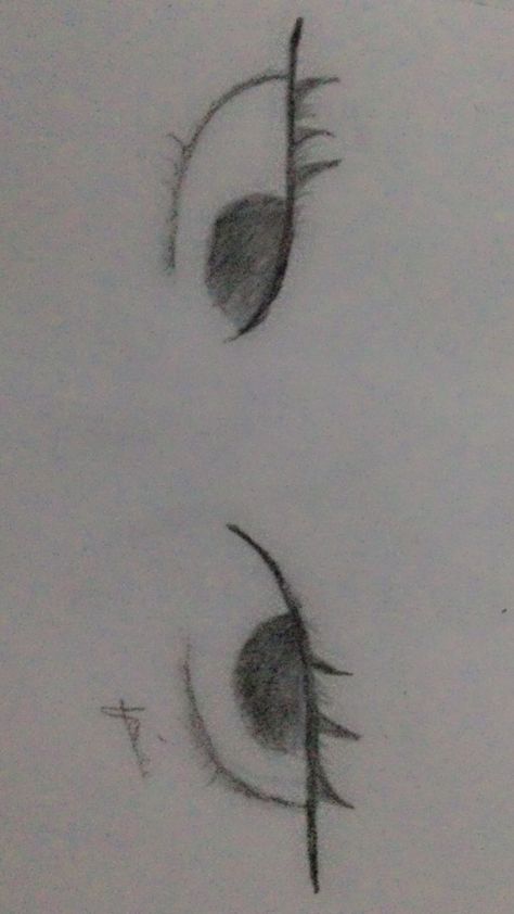 Y2k Drawing Sketch Eyes, Drawing Inspo Simple Easy, Drawing Ideas Eyes Easy, Simple Eye Sketch, Cool Art Reference, Art Reference Drawing, Easy Eye Drawing, Cool Easy Drawings, Easy Drawings For Beginners