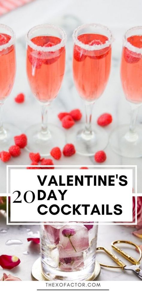 valentine's cocktails Champagne Cocktails Easy, Sweet Martini, Raspberry Whip, Romantic Cocktails, Cake Vodka, Valentine Drinks, Valentine Cocktails, Whipped Vodka, Raspberry Cocktail