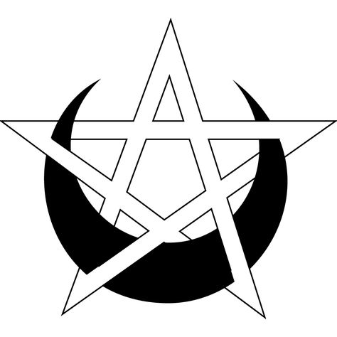 Nyx's moon and star symbol Nyx Symbol Tattoo, Wicca Drawing Ideas, Nyx Tattoo Ideas, Nyx Sigil, Nyx Symbol, Star Symbol Tattoo, Nyx Tattoo, December Tattoo, Pagan Star