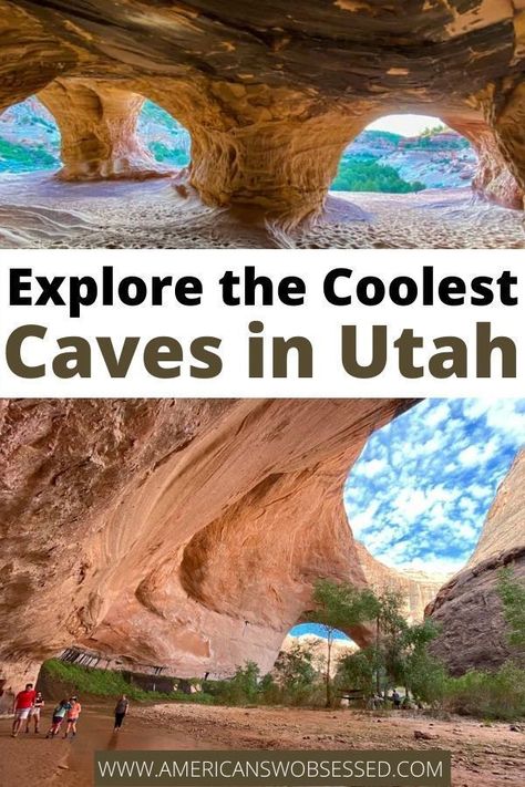 Caves in Utah | American Southwest Obsessed Places To Visit In Utah, Utah Roadtrip, Travel Utah, Utah Trip, Southwest Travel, Utah Vacation, Southwest Usa, Utah Adventures, Utah Road Trip