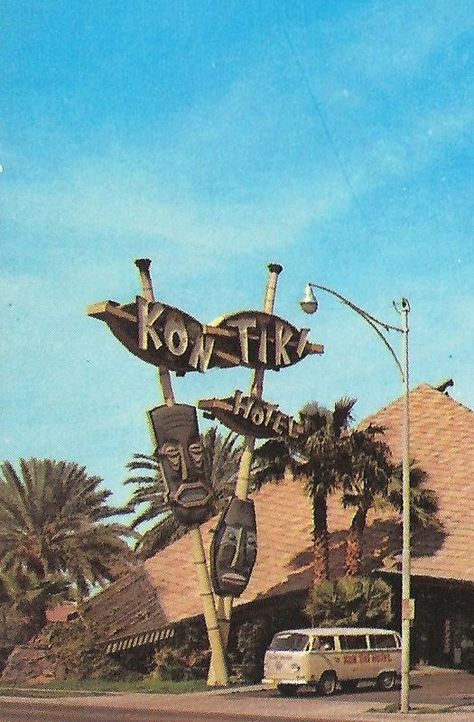 Tiki Pop, Kon Tiki, Tiki Hawaii, Retro Signage, Googie Architecture, Tiki Bars, Tiki Bar Decor, Tiki Decor, Tiki Lounge