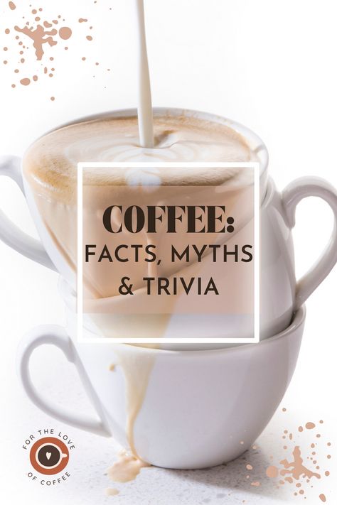 Coffee: Facts, Myths, and Trivia Coffee Trivia Fun Facts, Coffee Fun Facts, Charles Ii Of England, Raw Coffee Beans, Types Of Coffee Beans, Mocha Chocolate, Unique Facts, Different Coffees, Coffee Facts