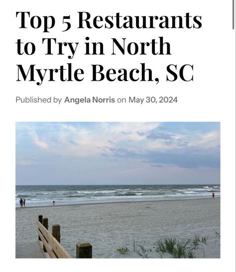 These are top 5 restaurants to try if youre visiting North Myrtle Beach, South Carolina! North Myrtle Beach Restaurants, North Myrtle Beach Sc, Myrtle Beach Restaurants, Restaurants To Try, Happy Hour Specials, Steak And Seafood, Beach South Carolina, Myrtle Beach South Carolina, Delicious Vegetables